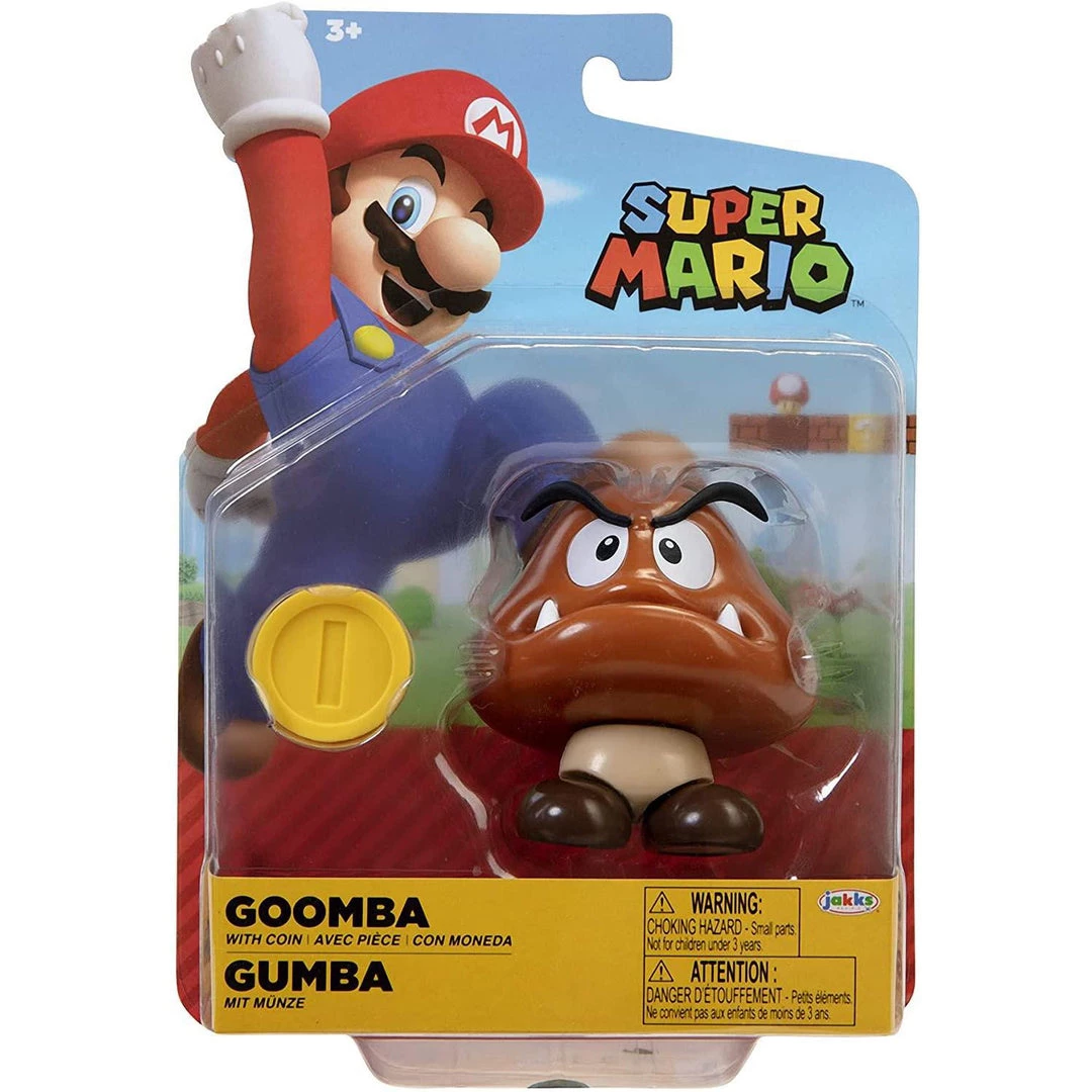 Super Mario Goomba 4" Action Figure Gaming 4 Super Mario Goomba 4" Action Figure Gaming