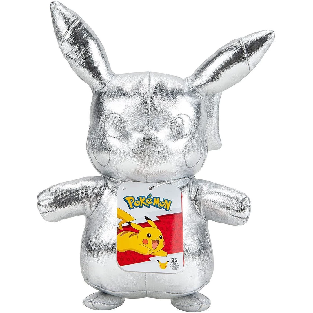 Pokemon Toys & Figures Pikachu 8" Silver Plush 5 Pokemon Toys & Figures Pikachu 8" Silver Plush