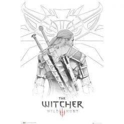 The Witcher Geralt Sketch Maxi Poster 43 Gaming