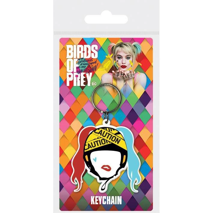 Film & TV Birds Of Prey Harley Quinn 'Caution' Keychain 3 Film & TV Birds Of Prey Harley Quinn 'Caution' Keychain