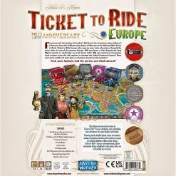Ticket To Ride: Europe - 15th Anniversary Board Game Deluxe Edition