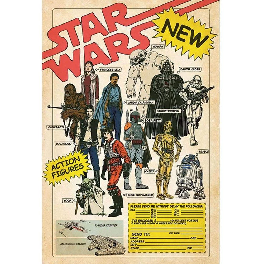 Star Wars Action Figures Maxi Poster 47 3 Star Wars Action Figures Maxi Poster 47