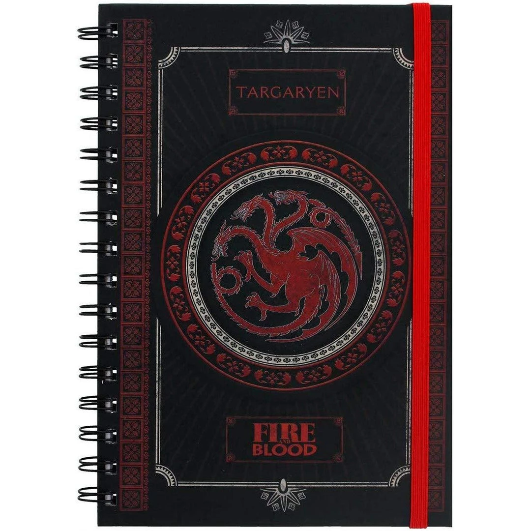 Game Of Thrones - Targaryen Fire And Blood A5 Notebook Film & TV 4 Game Of Thrones - Targaryen Fire And Blood A5 Notebook Film & TV