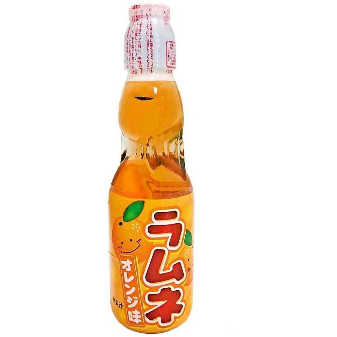 Hatakosen Ramune Soda 200ml - Orange Snacks & Drinks 3 Hatakosen Ramune Soda 200ml - Orange Snacks & Drinks