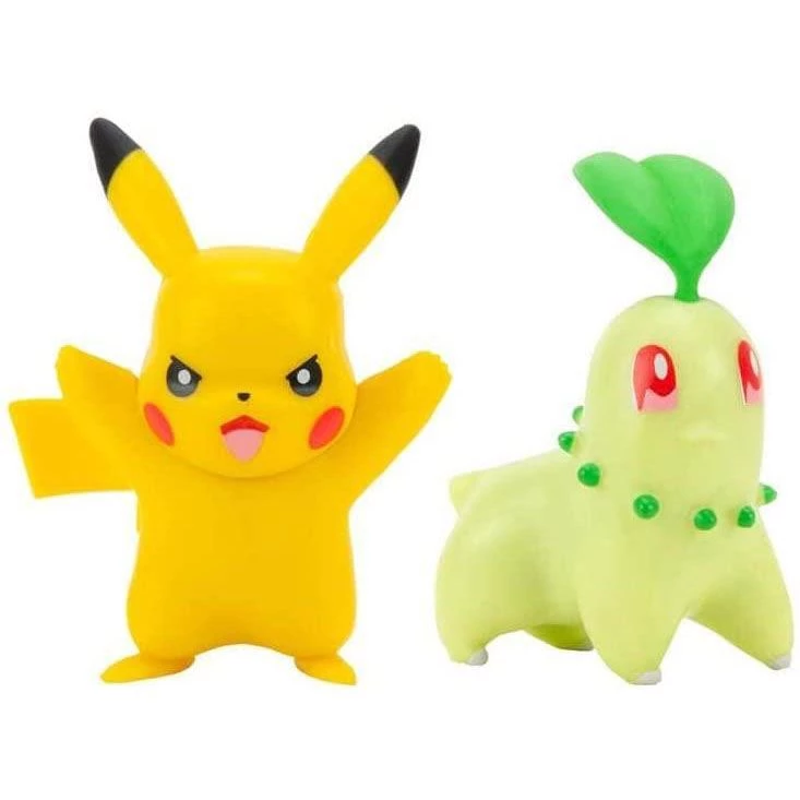 Pokemon Toys & Figures Chikorita & Pikachu Figurines 4 Pokemon Toys & Figures Chikorita & Pikachu Figurines