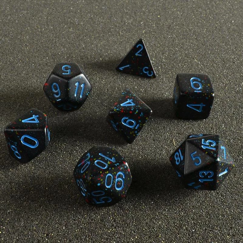 Chessex Speckled Poly 7 Set Blue Stars 3 Chessex Speckled Poly 7 Set Blue Stars