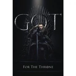 Game Of Thrones GoT- Jon Snow For The Throne Poster G2