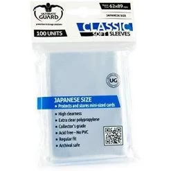 Ultimate Guard Japanese Size Classic Soft Card Sleeves (Pack Of 100, Transparent)