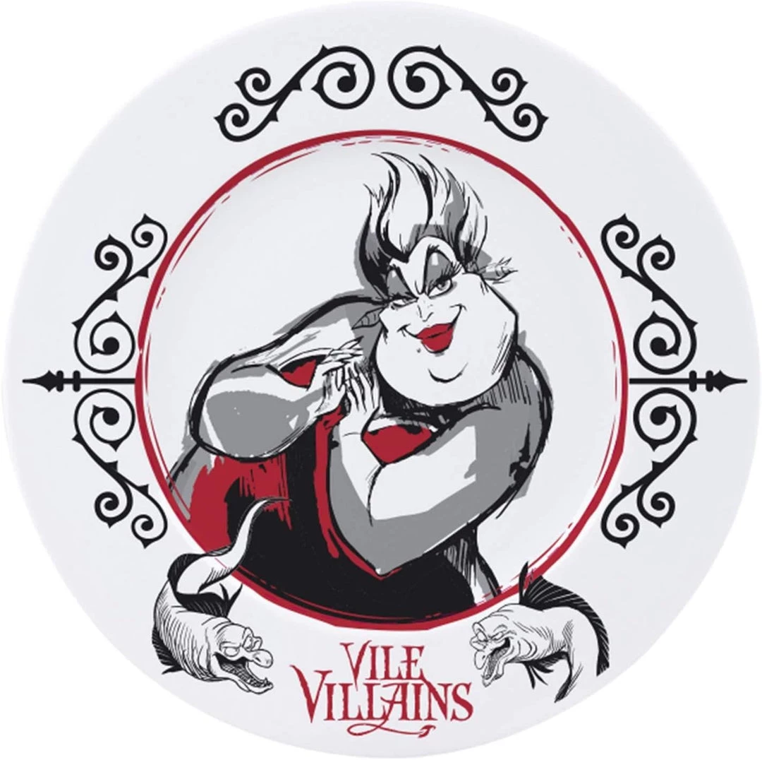 Film & TV Disney Villains Set Of 4 Plates 6 Film & TV Disney Villains Set Of 4 Plates