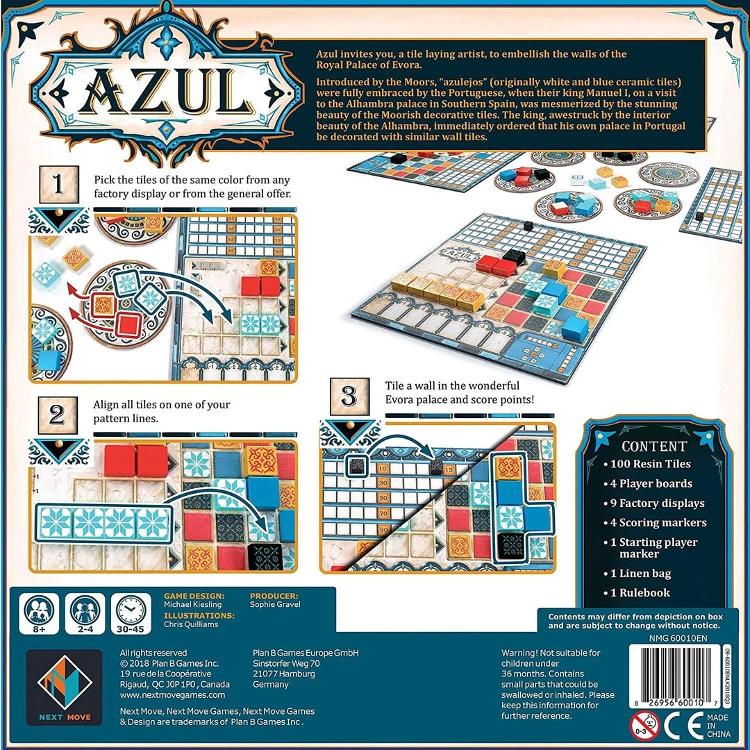 Azul Board Game Tabletop 6 Azul Board Game Tabletop
