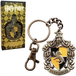 Harry Potter Hufflepuff 3D Crest Keychain Film & TV