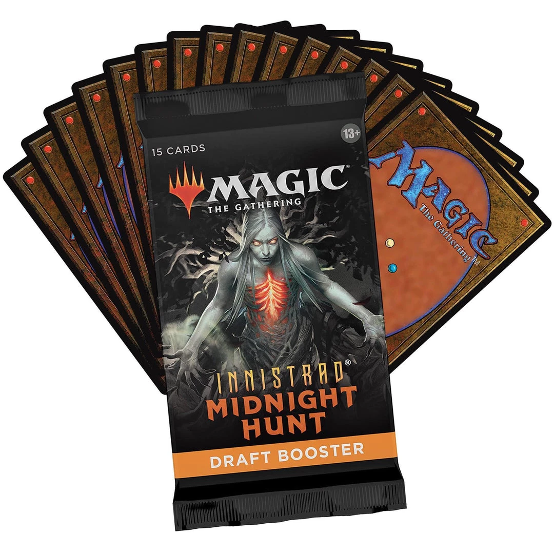 Magic: The Gathering MTG: Innistrad - Midnight Hunt Draft Booster X1 Tabletop 4 Magic: The Gathering MTG: Innistrad - Midnight Hunt Draft Booster X1 Tabletop