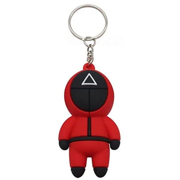 Squid Game Keychain: Triangle Guard 3 Squid Game Keychain: Triangle Guard