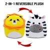 Squidgyls Squidglys Lion/Zebra Rev Plush 2 Squidgyls Squidglys Lion/Zebra Rev Plush