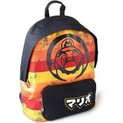 Super Mario Retro Striped Backpack Gaming