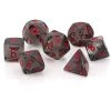 Chessex Tabletop Translucent Poly Smoke/Red 7 Die Set 1 Chessex Tabletop Translucent Poly Smoke/Red 7 Die Set