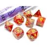 Chessex Lab Dice Vortex Underworld/Yellow 7-Die Set 1 Chessex Lab Dice Vortex Underworld/Yellow 7-Die Set