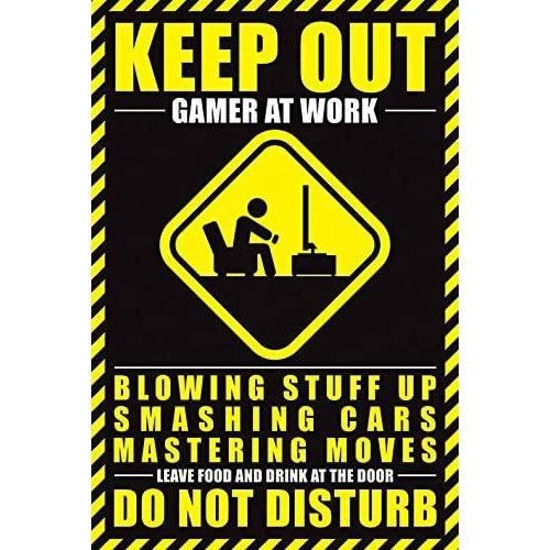 Geek-Aboo Home & Gifts Gamer At Work Maxi Poster 10 4 Geek-Aboo Home & Gifts Gamer At Work Maxi Poster 10