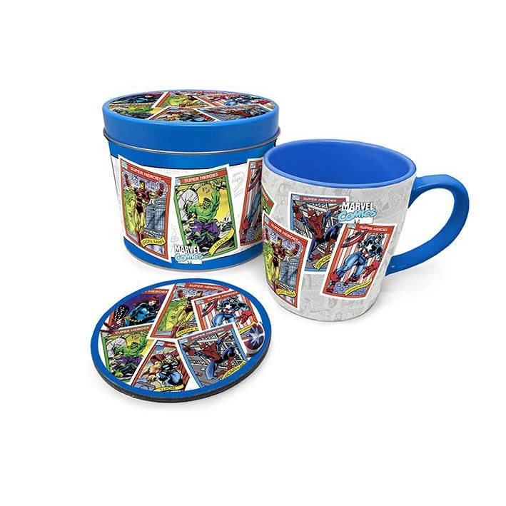 Geek-Aboo Film & TV Marvel Retro (Collectors Cards) Mug Set 3 Geek-Aboo Film & TV Marvel Retro (Collectors Cards) Mug Set