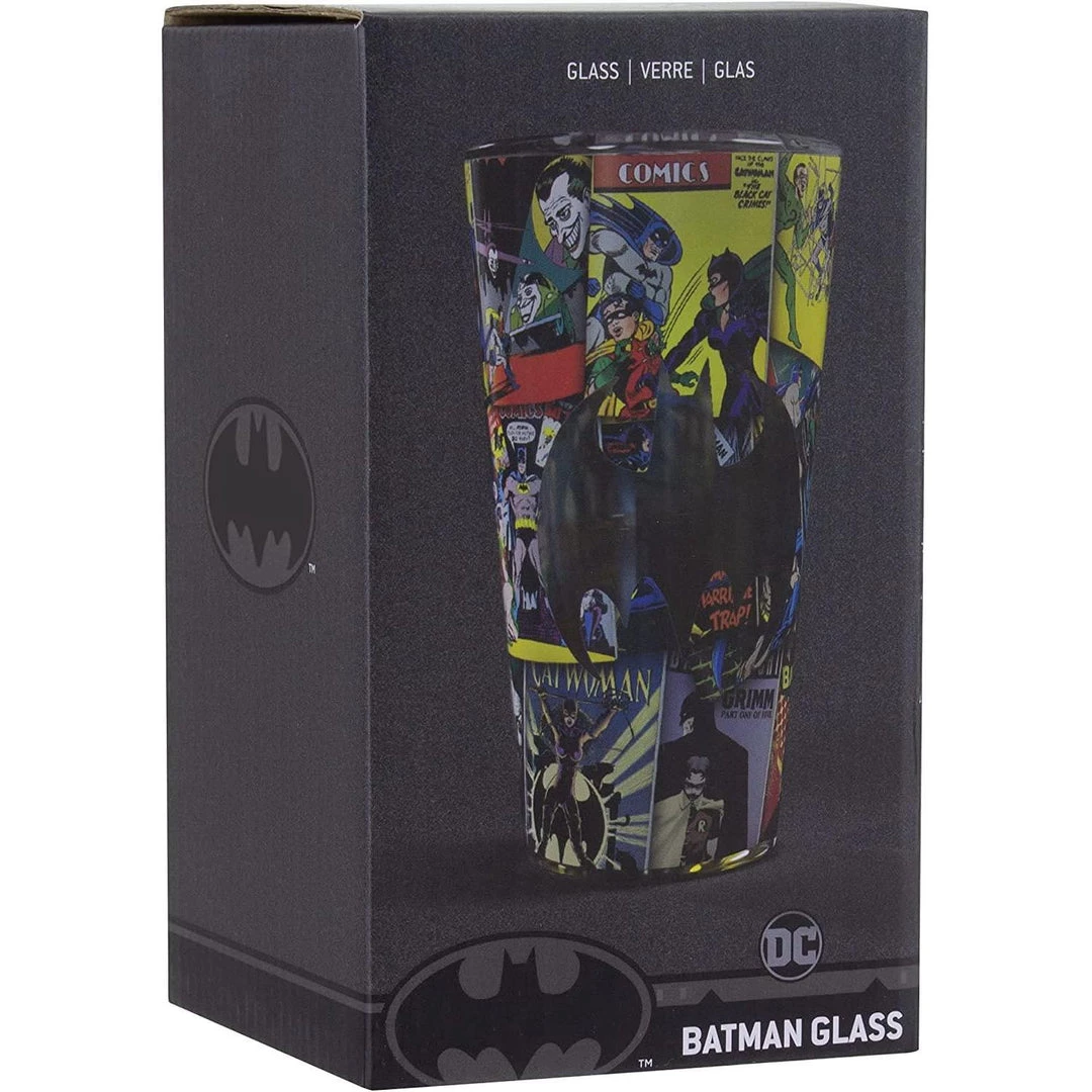 Batman Comics Glass PALADONE 5 Batman Comics Glass PALADONE