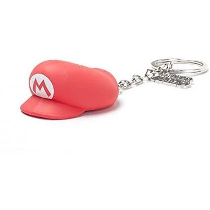Super Mario Gaming Mario Hat 3D Rubber Keychain 3 Super Mario Gaming Mario Hat 3D Rubber Keychain