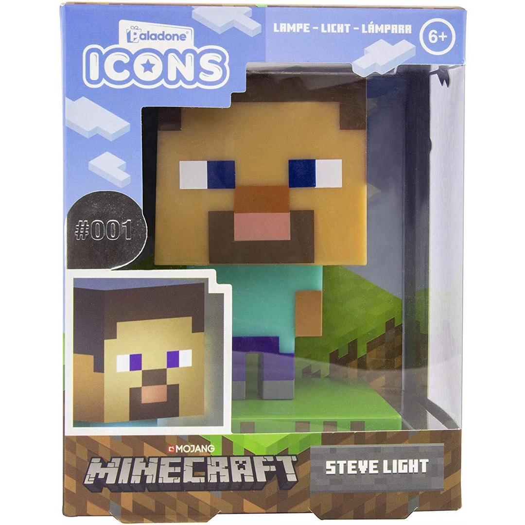 Gaming Minecraft Steve Icon Light PALADONE 4 Gaming Minecraft Steve Icon Light PALADONE