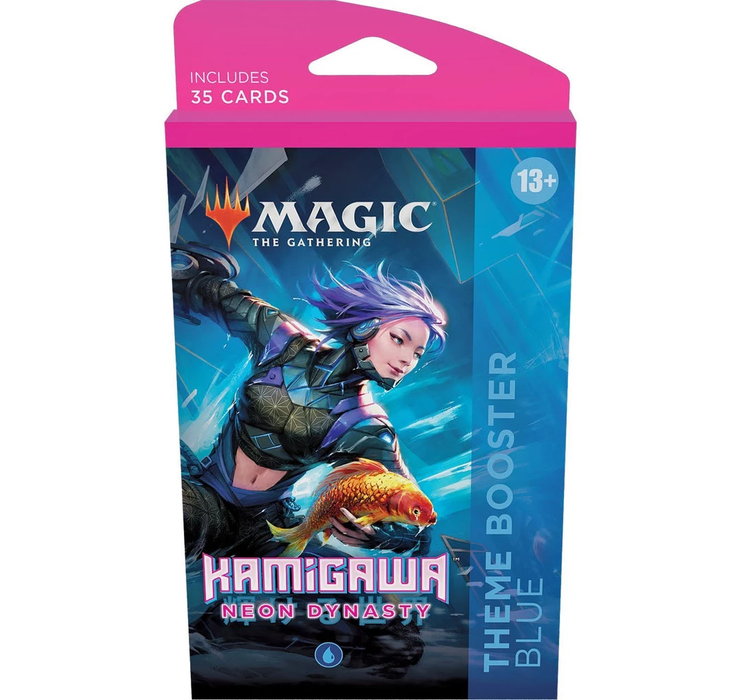 Magic: The Gathering MTG: Kamigawa Neon Dynasty Theme Booster - Blue Tabletop 5 Magic: The Gathering MTG: Kamigawa Neon Dynasty Theme Booster - Blue Tabletop