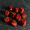Chessex Speckled D10 Strawberry Dice Set 1 Chessex Speckled D10 Strawberry Dice Set