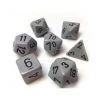Chessex Dice Opaque Poly 7 Set Grey/Black