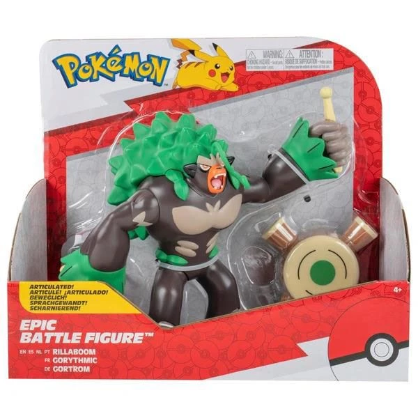 Pokemon Anime & Manga Epic Rillaboom Battle Figurine 3 Pokemon Anime & Manga Epic Rillaboom Battle Figurine