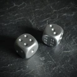 Chessex Tabletop Aluminum Metallic D6 Pair