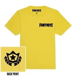Fortnite Battle Star Yellow Mens T-Shirt