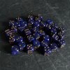Chessex Speckled D6 Set Of 36 Golden Cobalt