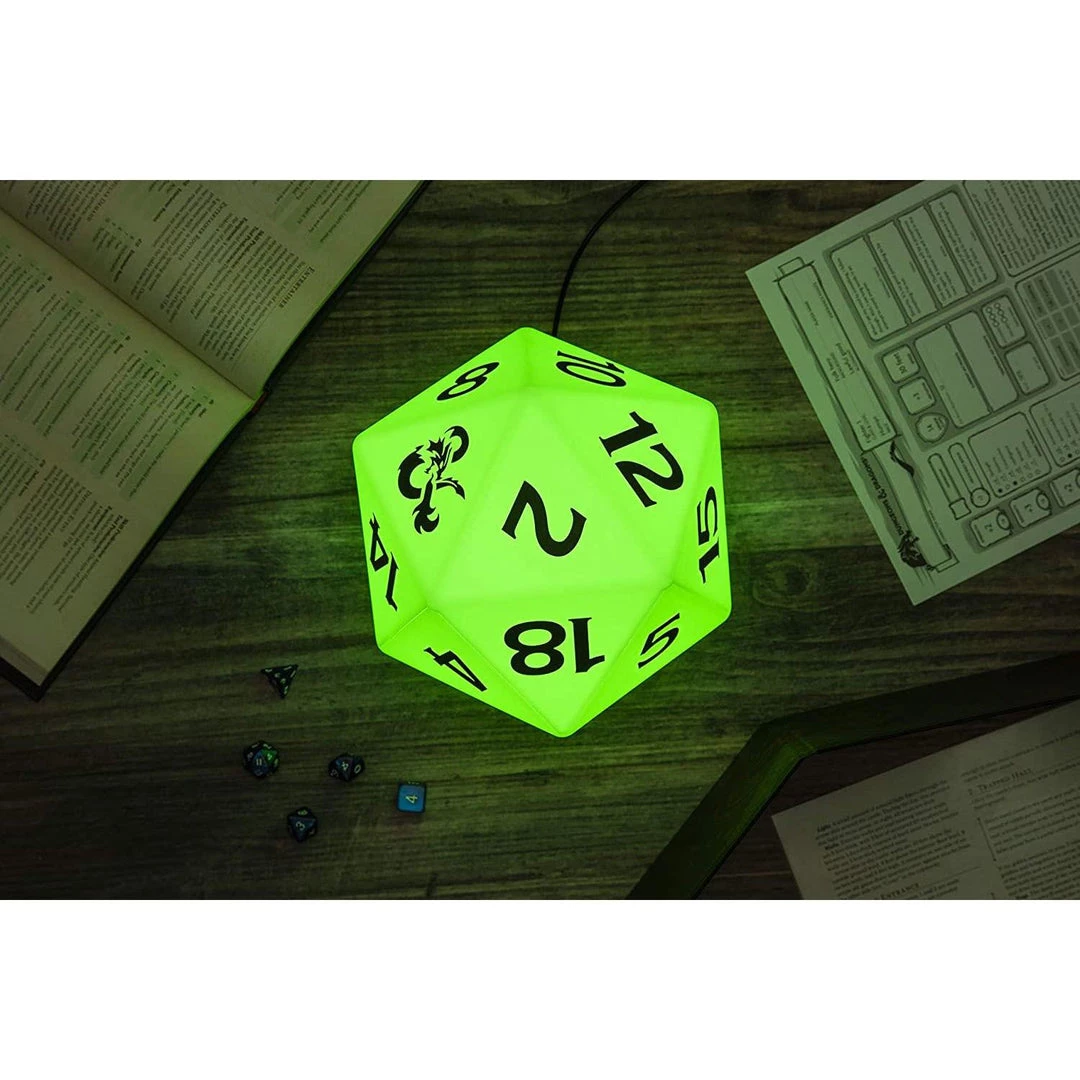Dungeons & Dragons D&D Colour Changing D20 Light Tabletop 10 Dungeons & Dragons D&D Colour Changing D20 Light Tabletop