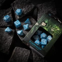 Q-Workshop Tabletop Elvish Glacier/White Dice Set