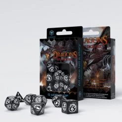 Q-Workshop Dragons Black/White Dice Set