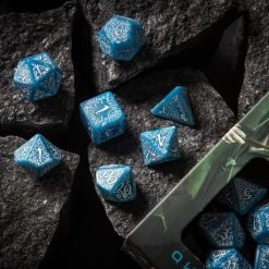 Q-Workshop Tabletop Elvish Glacier/White Dice Set