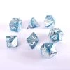 Chessex Lustrous Slate White Poly 7 1 Chessex Lustrous Slate White Poly 7