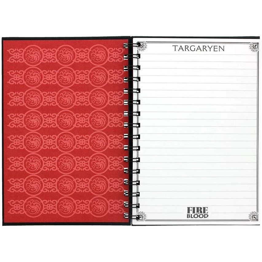 Game Of Thrones - Targaryen Fire And Blood A5 Notebook Film & TV 5 Game Of Thrones - Targaryen Fire And Blood A5 Notebook Film & TV