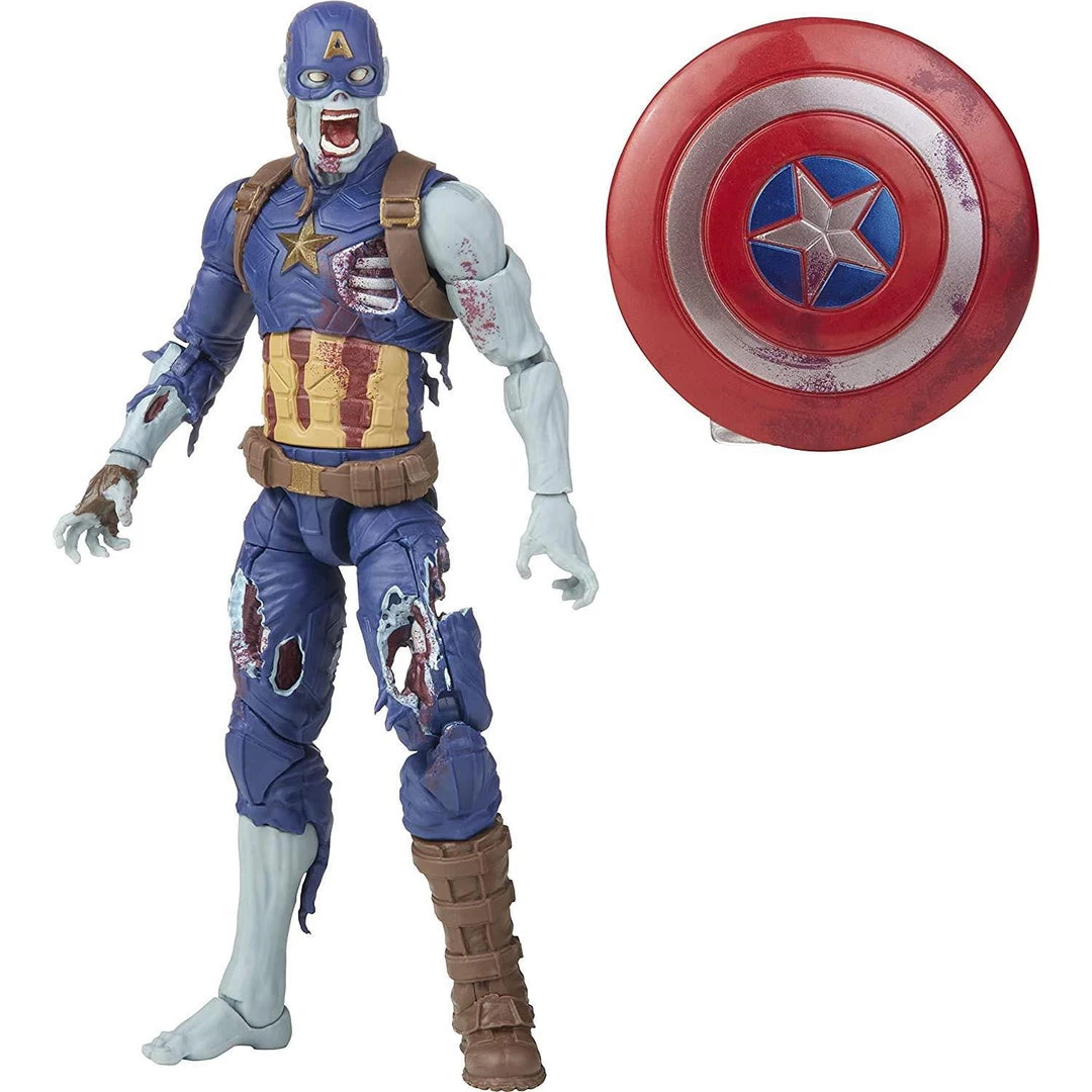 Marvel Zombie Capt America Action Figure 3 Marvel Zombie Capt America Action Figure