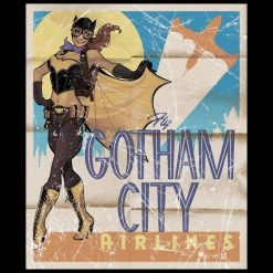 Batman DC Bombshells Batgirl Gotham Airlines Ladies T Film & TV