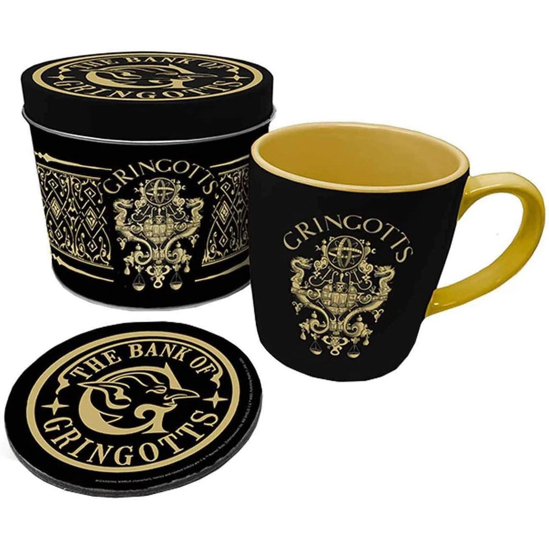 Film & TV Harry Potter Gringotts Mug And Coaster Gift Set 4 Film & TV Harry Potter Gringotts Mug And Coaster Gift Set