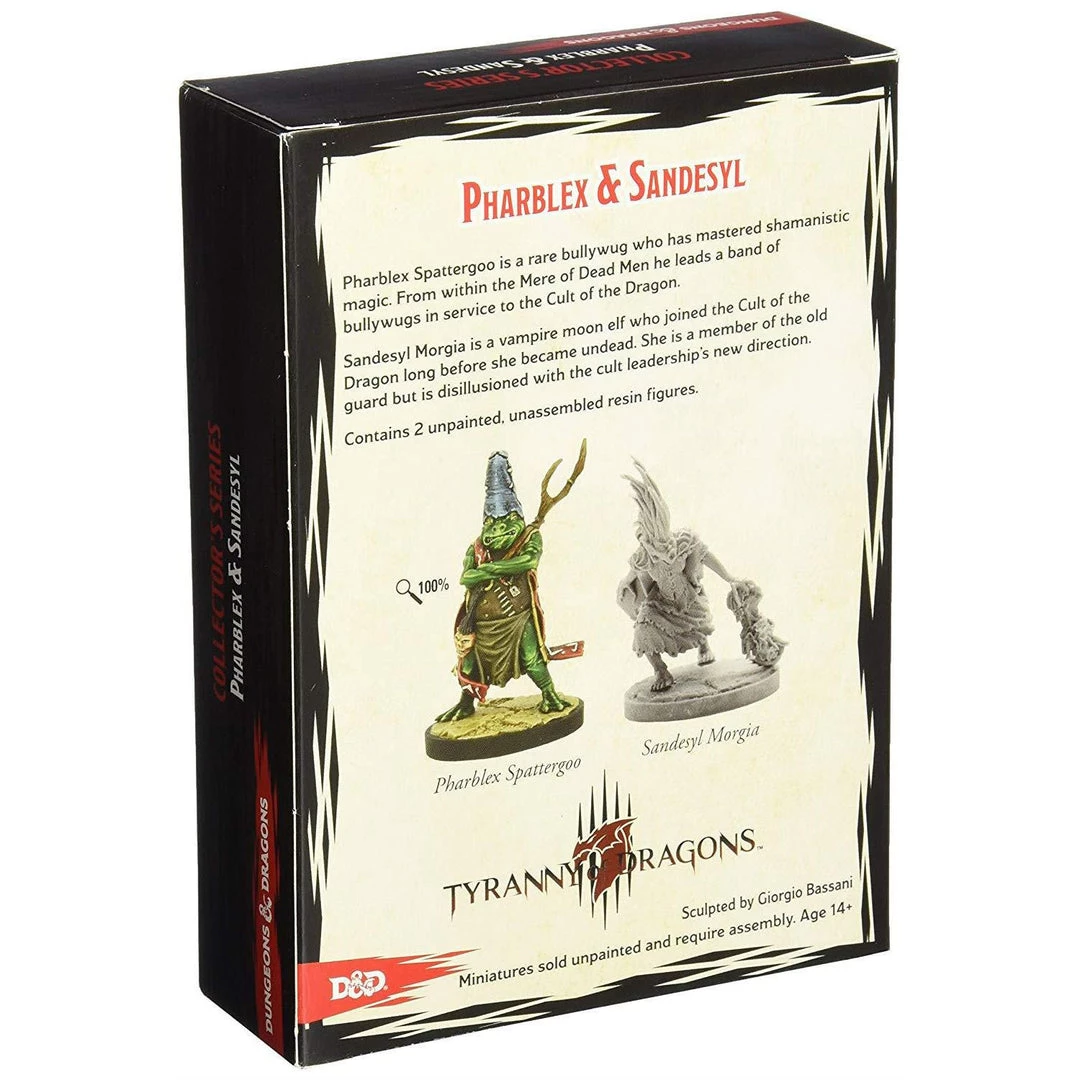 DUNGEONS & DRAGONS Tabletop D&D Tyranny Of The Dragons Sandesyl And Pharblexx 2 Figures 5 DUNGEONS & DRAGONS Tabletop D&D Tyranny Of The Dragons Sandesyl And Pharblexx 2 Figures