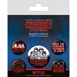 Stranger Things Characters Badge Pack