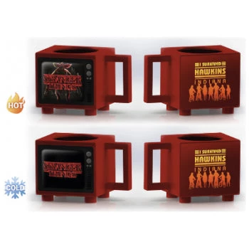 Stranger Things - Titles Retro TV Heat Changing Mug 4 Stranger Things - Titles Retro TV Heat Changing Mug