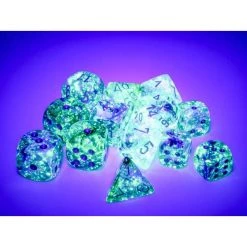 Chessex Nebula Oceanic/Gold Luminary 7-Die Set Tabletop