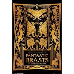Harry Potter Fantastic Beasts 2 Book Cover Poster