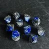 Chessex Gemini D10 Set Blue/Steel/White Tabletop 2 Chessex Gemini D10 Set Blue/Steel/White Tabletop