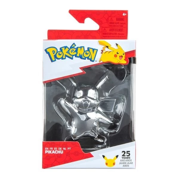 Pokemon 25th Celebration Silver Pikachu Toys & Figures 5 Pokemon 25th Celebration Silver Pikachu Toys & Figures