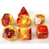 Chessex Tabletop Gemini Red-Yellow/Silver Polyhedral 7 Dice Set 2 Chessex Tabletop Gemini Red-Yellow/Silver Polyhedral 7 Dice Set